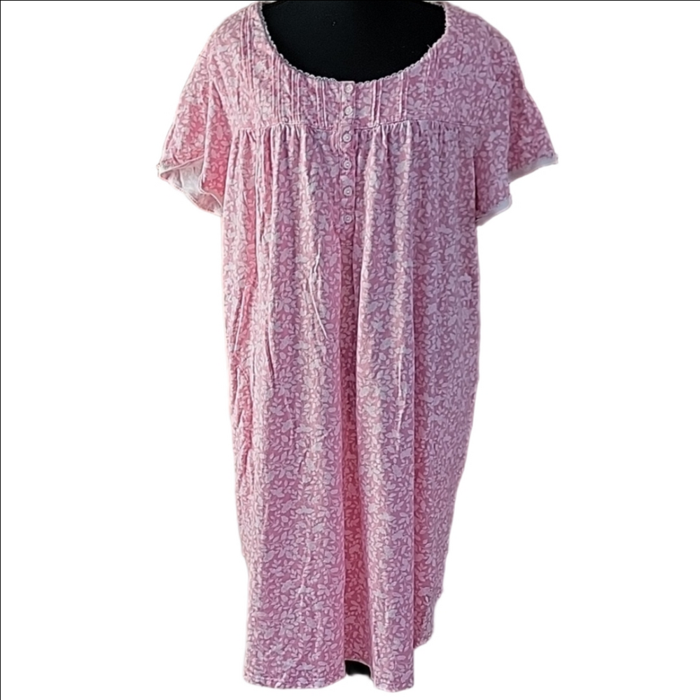 Croft & Barrow & Aris Collection Pink Nightgown "Set Of Two" Size 3X EUC - Picture 7 of 12